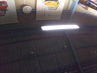 研磨後のガラスルーフ